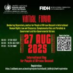 Fórum Virtual da ONU e FIDH – Reparatory Justice para Pessoas de Ascendência Africana