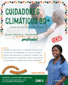 Curso “Cuidadores Climáticos 60+” abre matrículas para formação gratuita com foco na população idosa negra