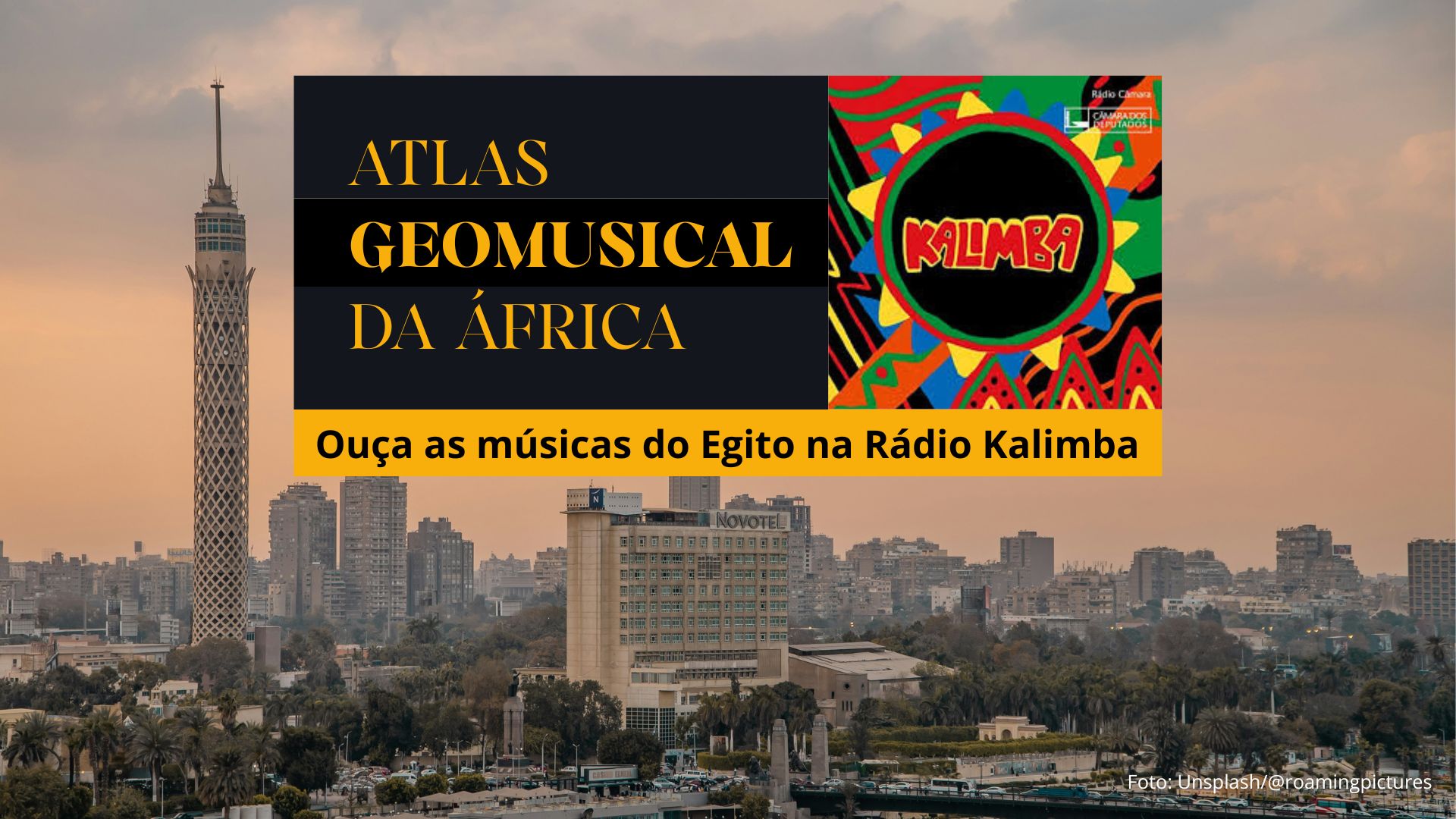 Banner do Atlas Geomusical da África - edição do Egito